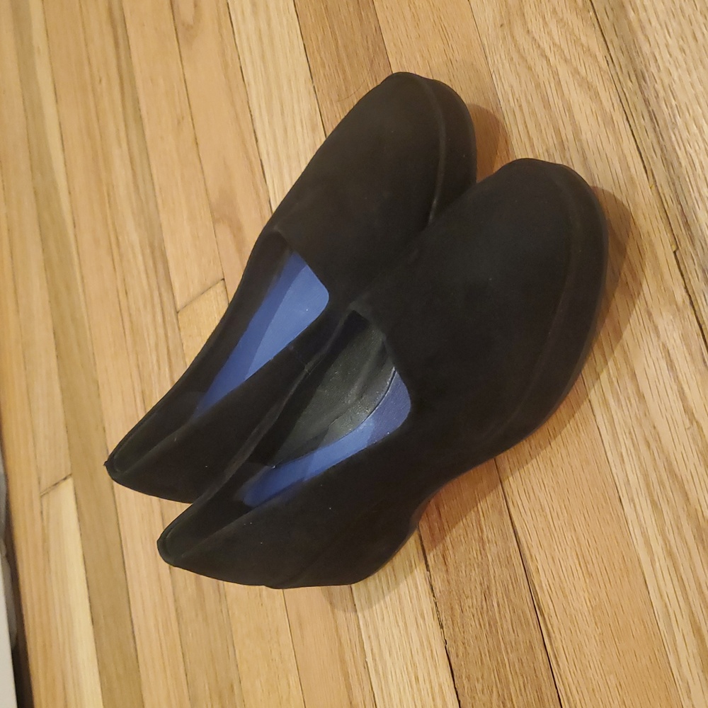 Camper Black Platform Pumps